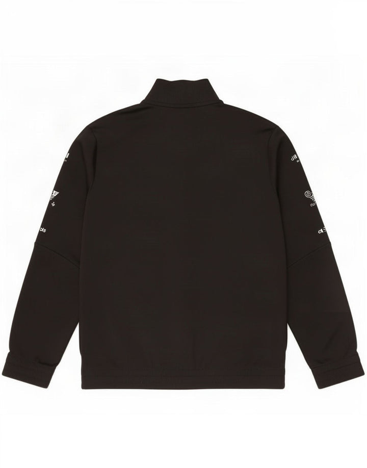 Giacca da tuta da ragazzo Adidas 9-10 anni in poliestere a righe nere
