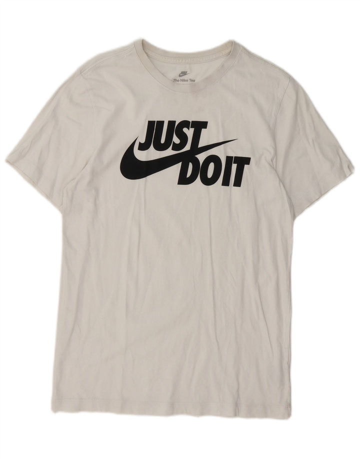 T-shirt grafica da uomo Nike Top Small in cotone bianco