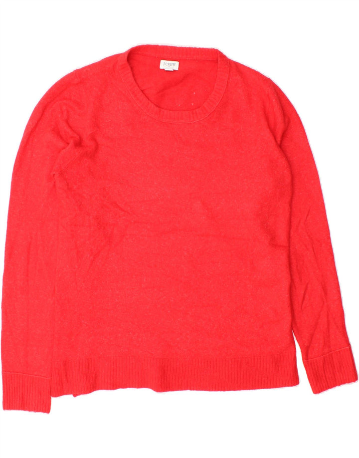 J. CREW Womens Crew Neck Jumper Sweater UK 16 Large Red Acrylic Vintage J. Crew and Second-Hand J. Crew from Messina Hembry 