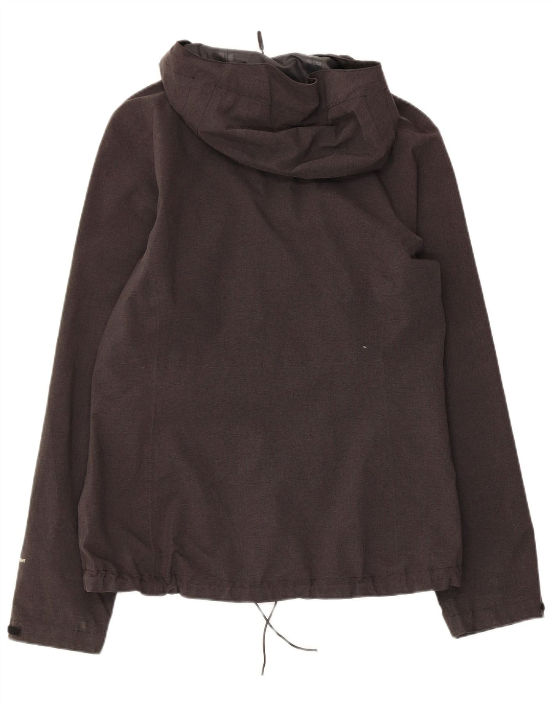 THE NORTH FACE Giacca antipioggia da donna con cappuccio UK 14 Poliestere grigio medio