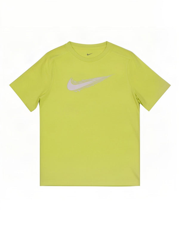 T-shirt grafica Nike da ragazzo Dri Fit Top 12-13 anni Large Verde in poliestere