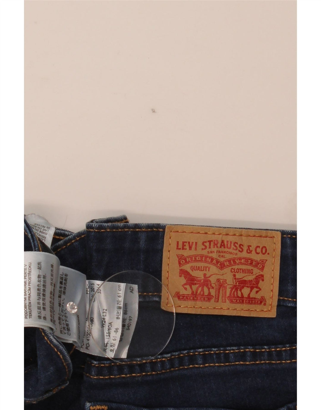 Jeans Levi's 715 Bootcut da donna W24 L33 in cotone blu