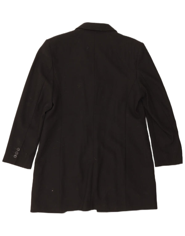 Cappotto da donna Marks & Spencer UK 16 Large Black New Wool