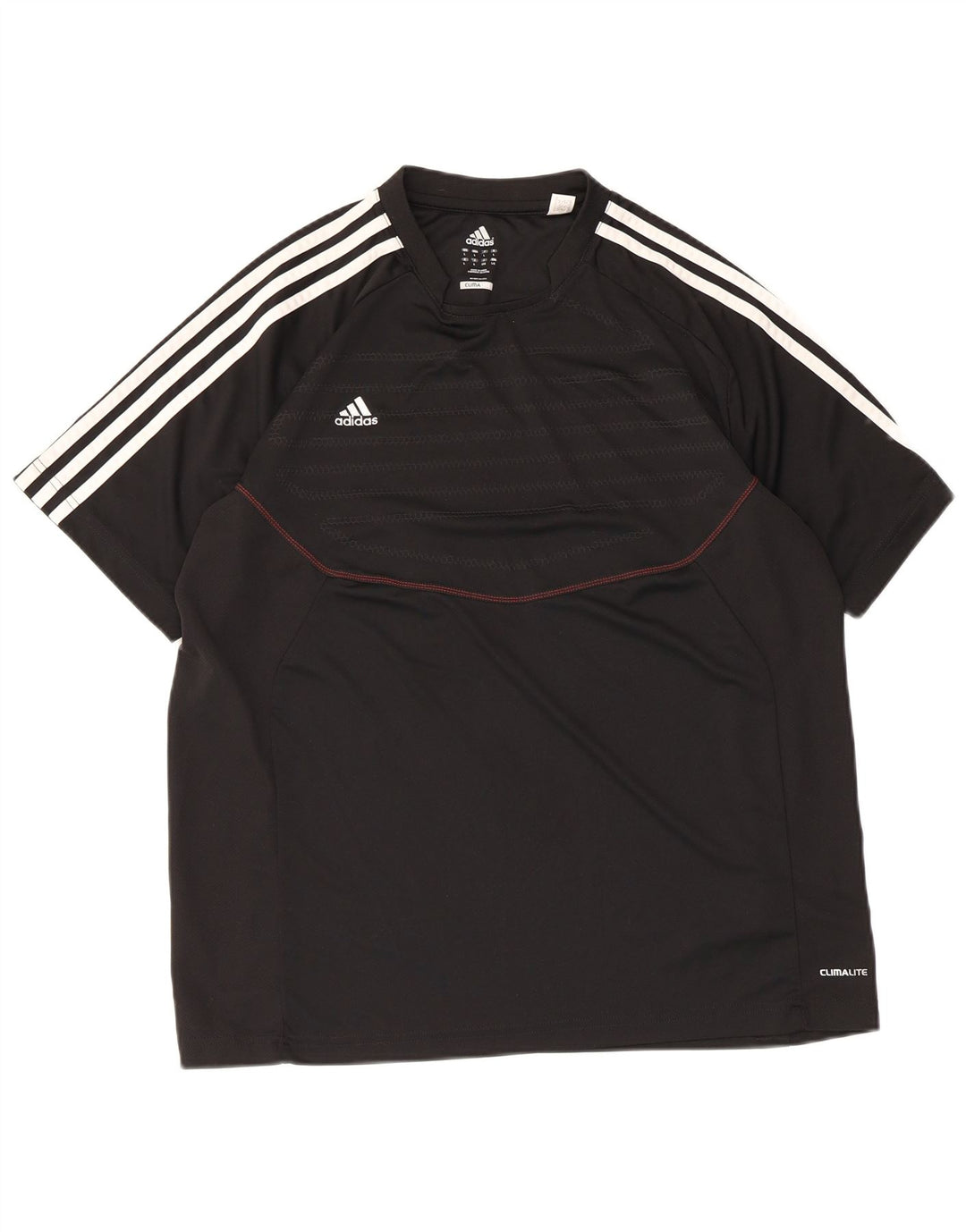 T-shirt Adidas Climalite da uomo, grande, in poliestere nero