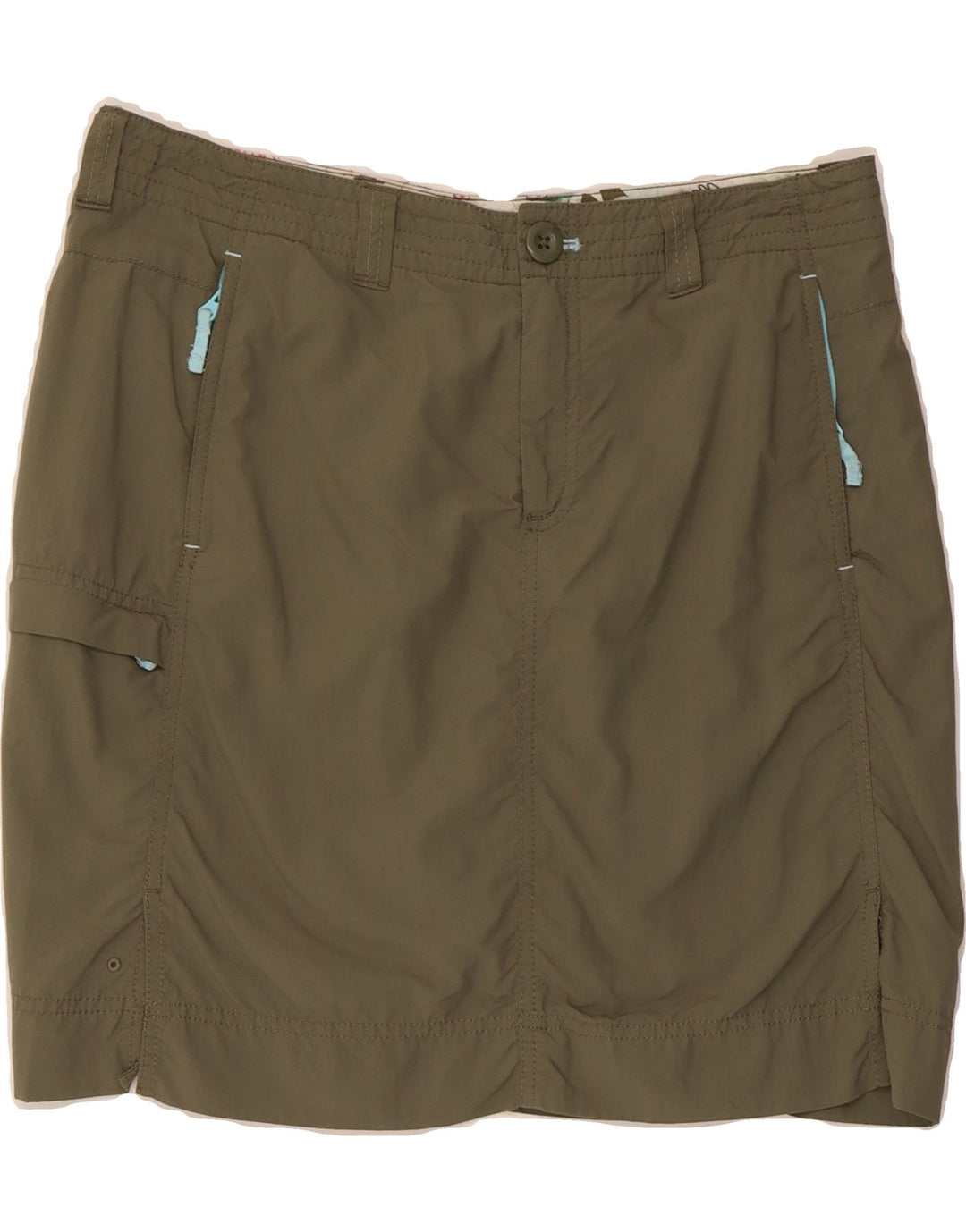 EDDIE BAUER Womens Cargo Skirt US 8 Medium W34 Khaki Nylon Vintage Eddie Bauer and Second-Hand Eddie Bauer from Messina Hembry 