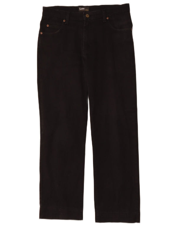 Pantaloni casual dritti da uomo LEE Brooklyn W32 L28 cotone nero