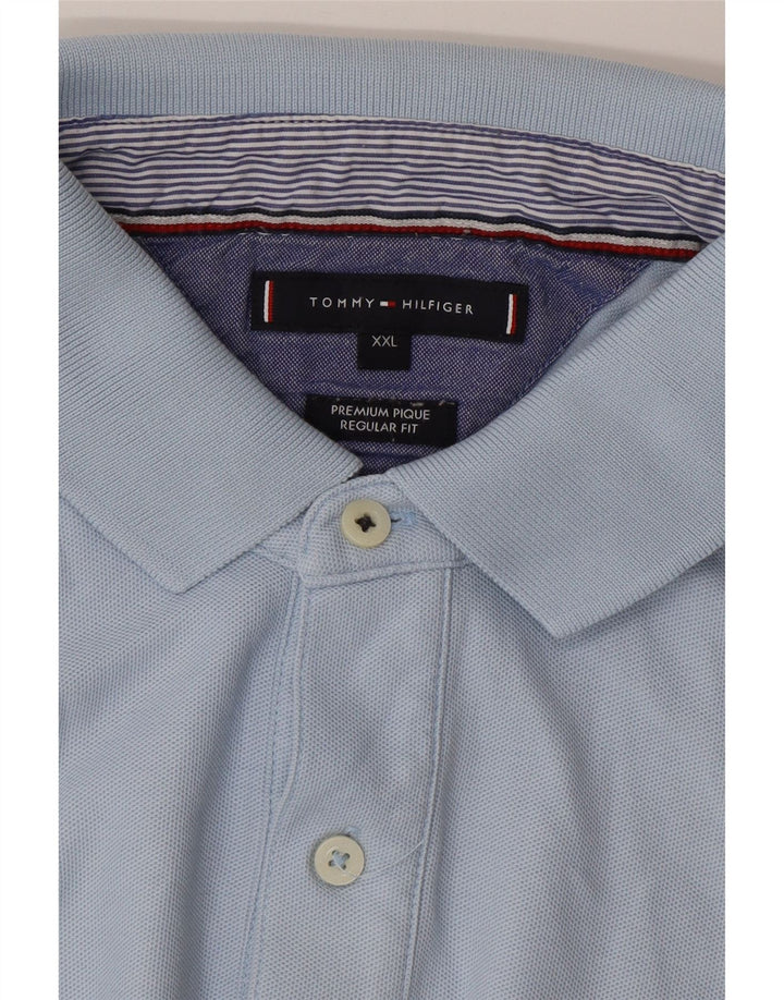 TOMMY HILFIGER Polo da uomo vestibilità regolare 2XL Blu