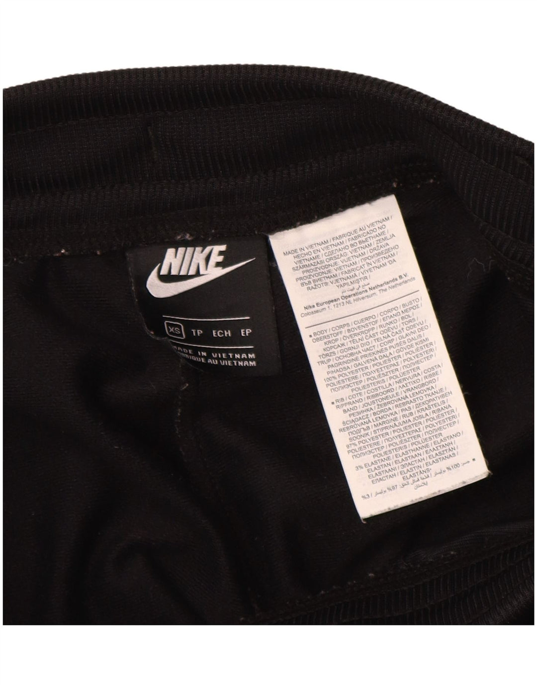 Pantaloni della tuta da donna Nike UK 6 XS poliestere nero