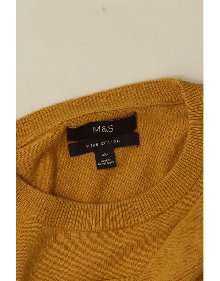 Maglione maglione girocollo da uomo Marks & Spencer 2XL Giallo