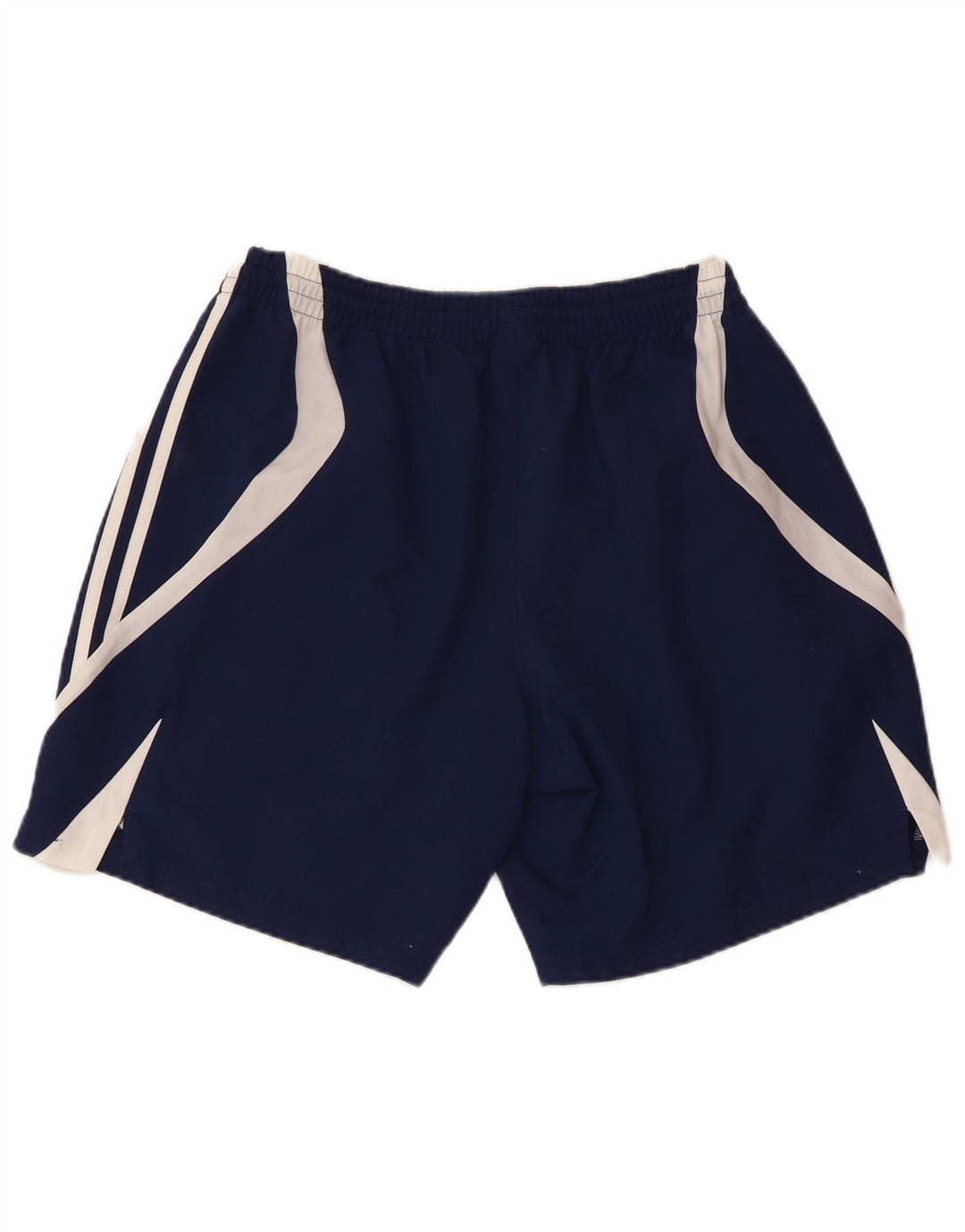 Pantaloncini sportivi da uomo ADIDAS grandi in poliestere color block blu navy