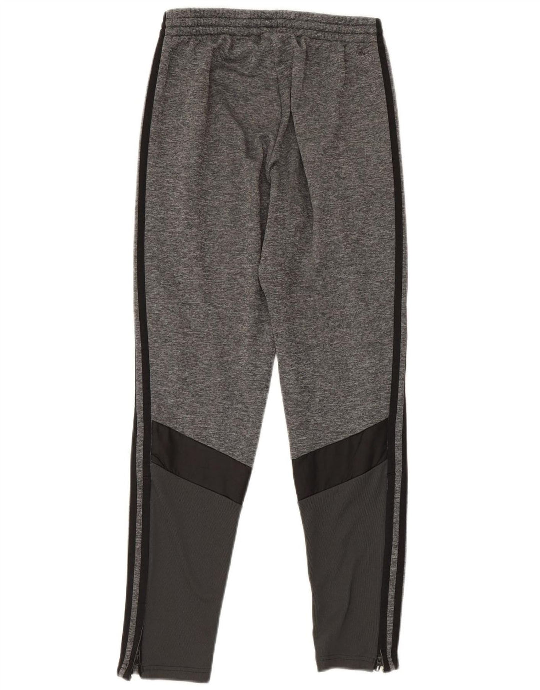 Pantaloni da tuta da uomo Adidas Small in poliestere color block grigio