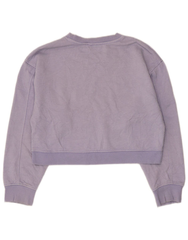 Felpa corta da donna Zara UK 14 viola medio