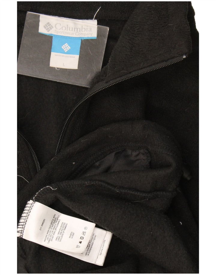 Giacca in pile da uomo Columbia Large nera in poliestere