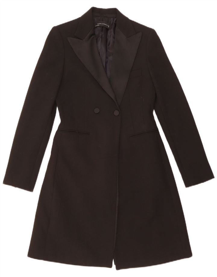 Cappotto doppiopetto da donna ZARA UK 10 piccolo nero