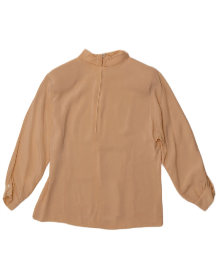 Camicetta da donna con maniche a 3/4 VINTAGE UK 14 Large Beige