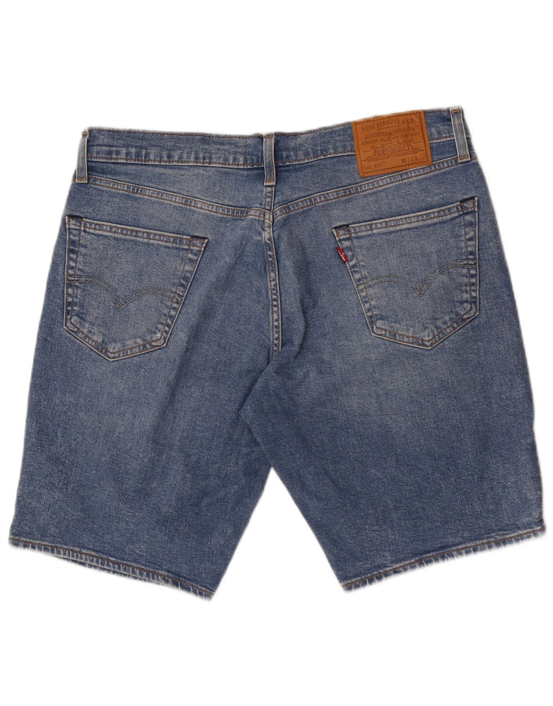 Pantaloncini di jeans slim Levi's 511 da uomo W33 blu medio