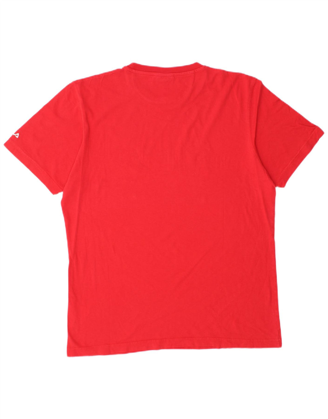 T-shirt grafica da uomo Fila Top XL in cotone rosso