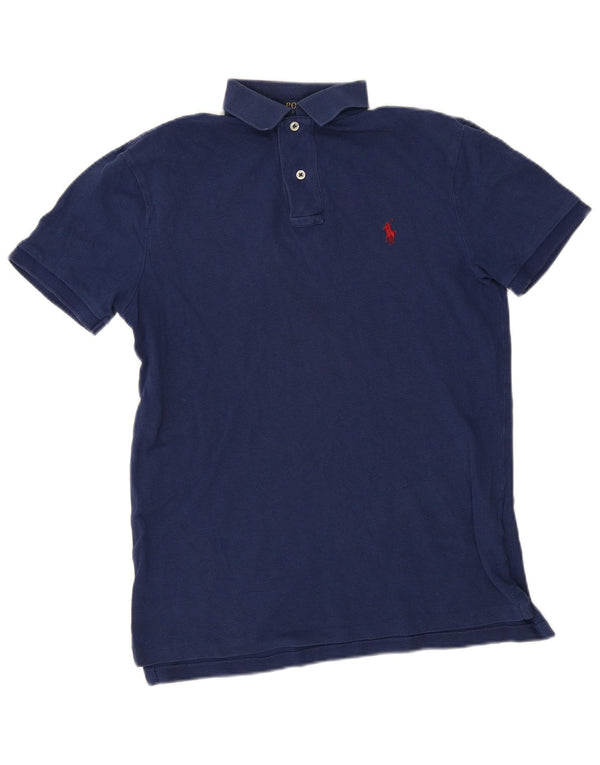 Polo Ralph Lauren da uomo slim fit personalizzata Polo piccola in cotone blu navy