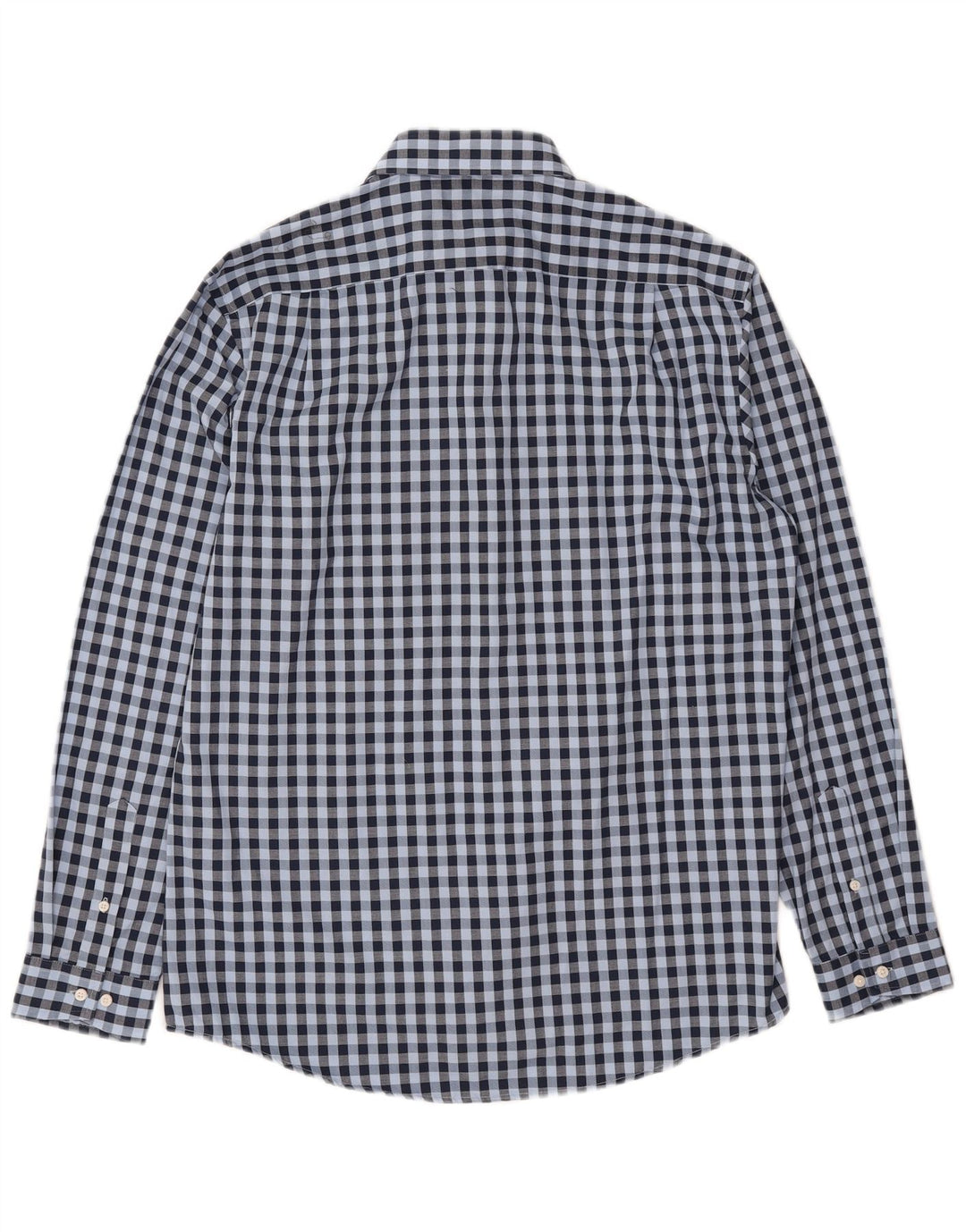 Camicia da uomo Ben Sherman taglia 16 1/2 grande cotone a quadretti blu