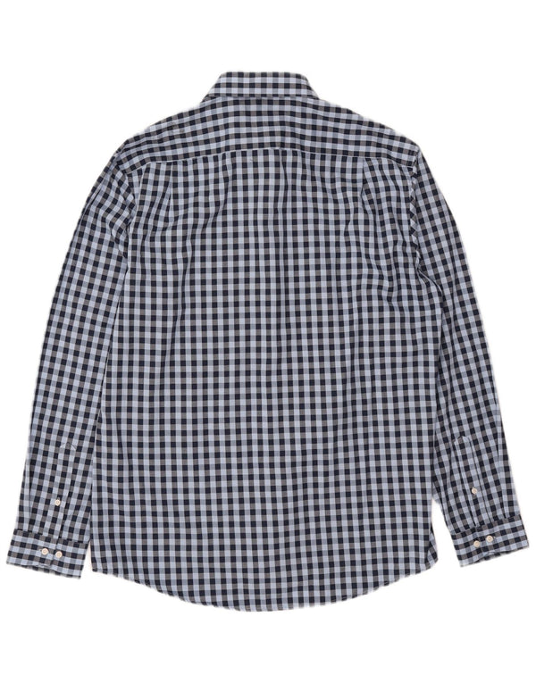 Camicia da uomo Ben Sherman taglia 16 1/2 grande cotone a quadretti blu