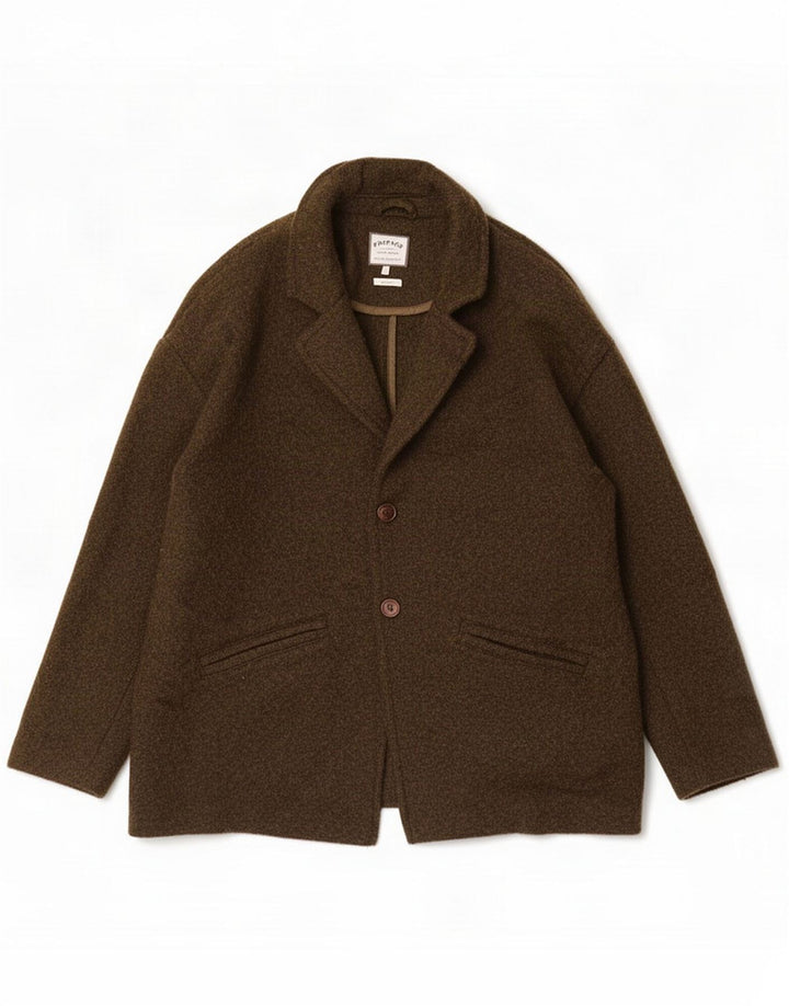 Soprabito oversize da donna Fat Face UK 18 XL Lana kaki
