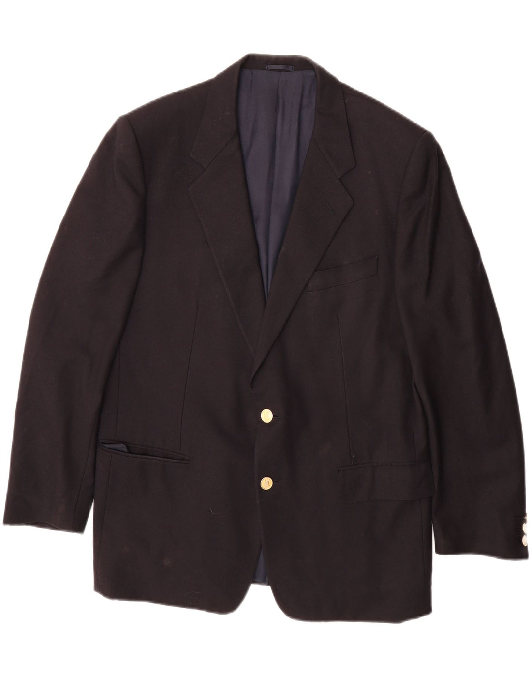 BURBERRYS Mens 2 Button Blazer Jacket UK 38 Medium Black Vintage Burberrys and Second-Hand Burberrys from Messina Hembry 