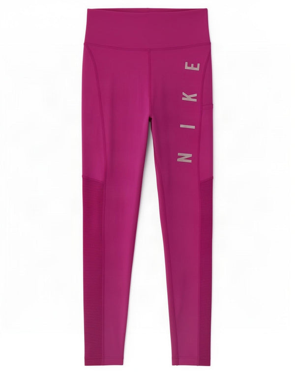 Leggings grafici Nike Dri Fit da donna UK 4 XS poliestere rosa