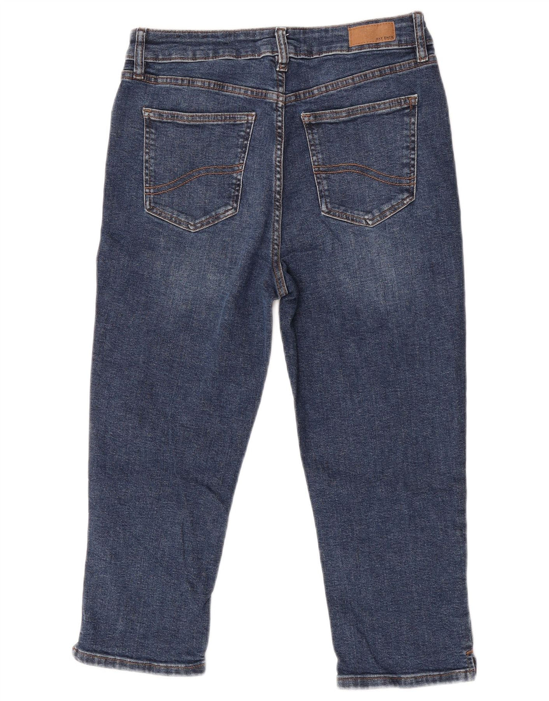 Jeans Capri Sway da donna Fat Face UK 12 Medio W30 L20 Cotone blu