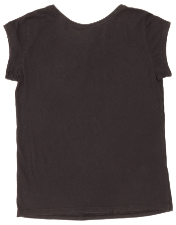 T-shirt grafica da donna Adidas Top UK 12 media nera