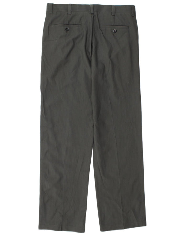 Pantaloni chino dritti da uomo Izod W32 L32 poliestere grigio
