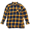 EDDIE BAUER Camicia pullover da donna in flanella UK 12 Cotone a quadri blu medio