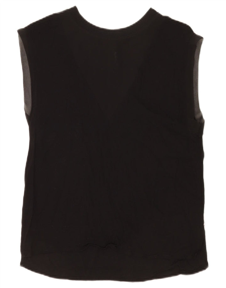 PEPE Jeans Canottiera da donna UK 10 Small Nera in viscosa