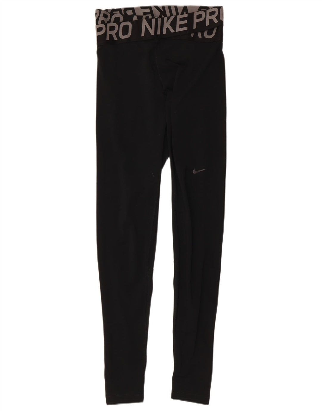 Leggings grafici Nike Dri Fit da donna UK 8 Small Nero Colourblock Poliestere