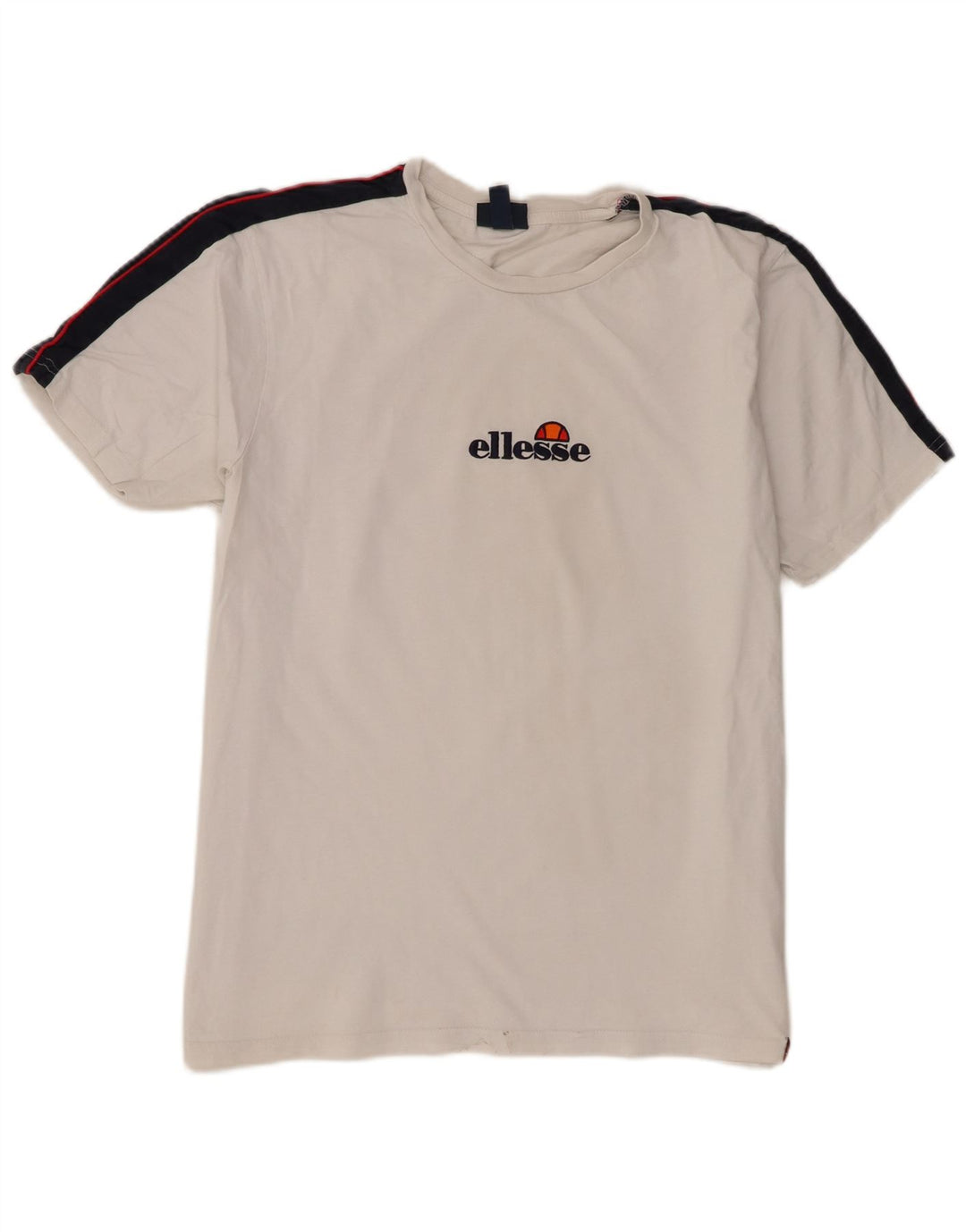 T-shirt da uomo Ellesse Top 2XL cotone color block bianco