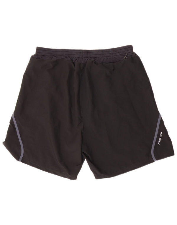 Pantaloncini sportivi da uomo Adidas medi neri in poliestere