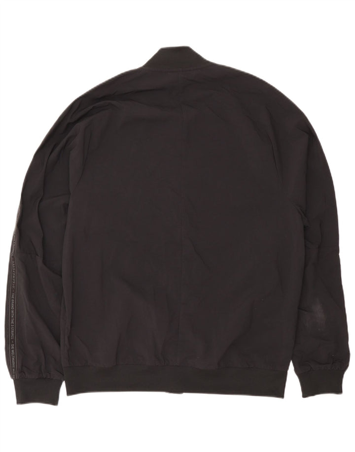 Giacca bomber grafica da uomo Adidas UK 38 nylon nero medio