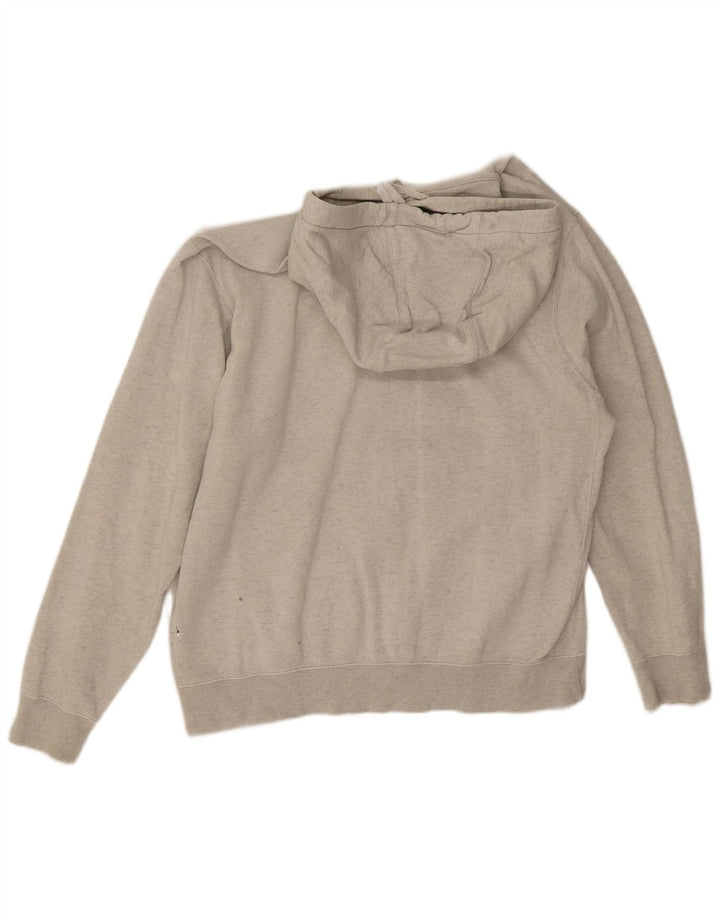 Felpa con cappuccio grafica Nike da uomo in cotone grigio medio