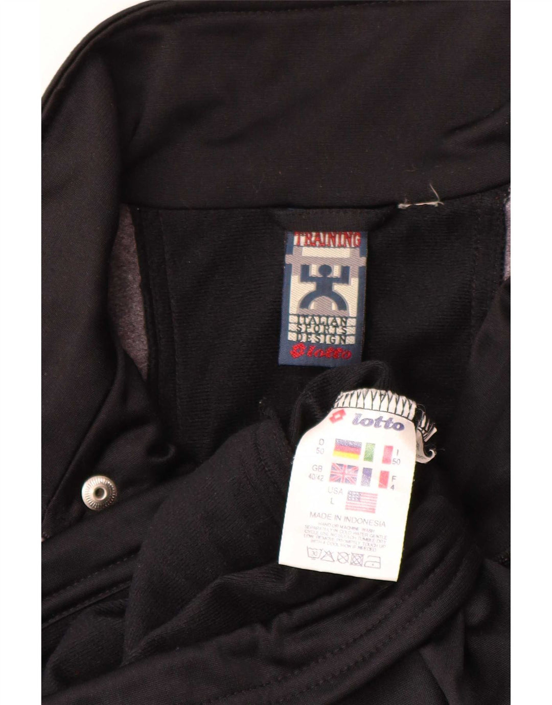 Giacca da tuta da uomo Lotto UK 40/42 Large Poliestere color block grigio