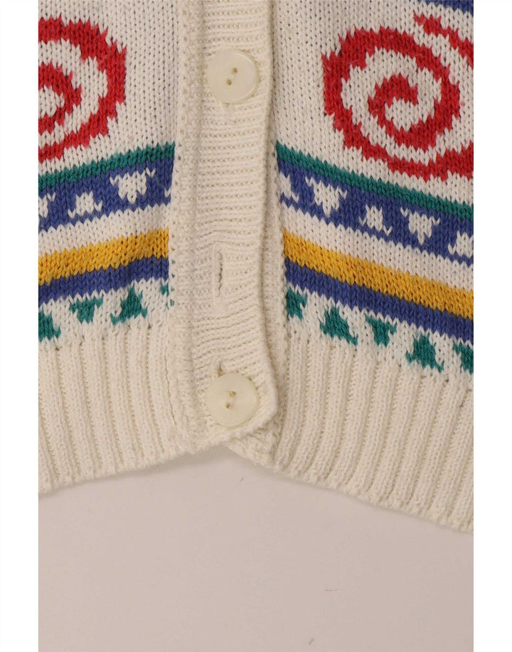 Maglione cardigan da donna St Michael UK 12 medio multicolore