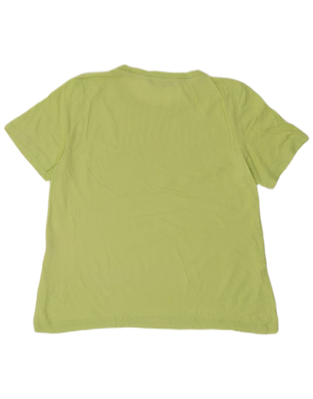 T-shirt Zara da donna Top UK 12 cotone giallo medio