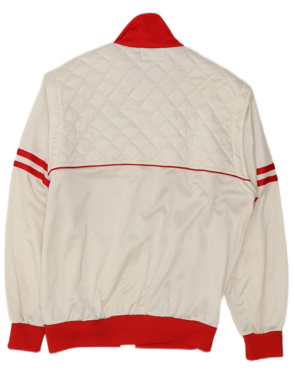 Giacca da ginnastica vintage da uomo con grafica IT 48 Colorblock bianco medio