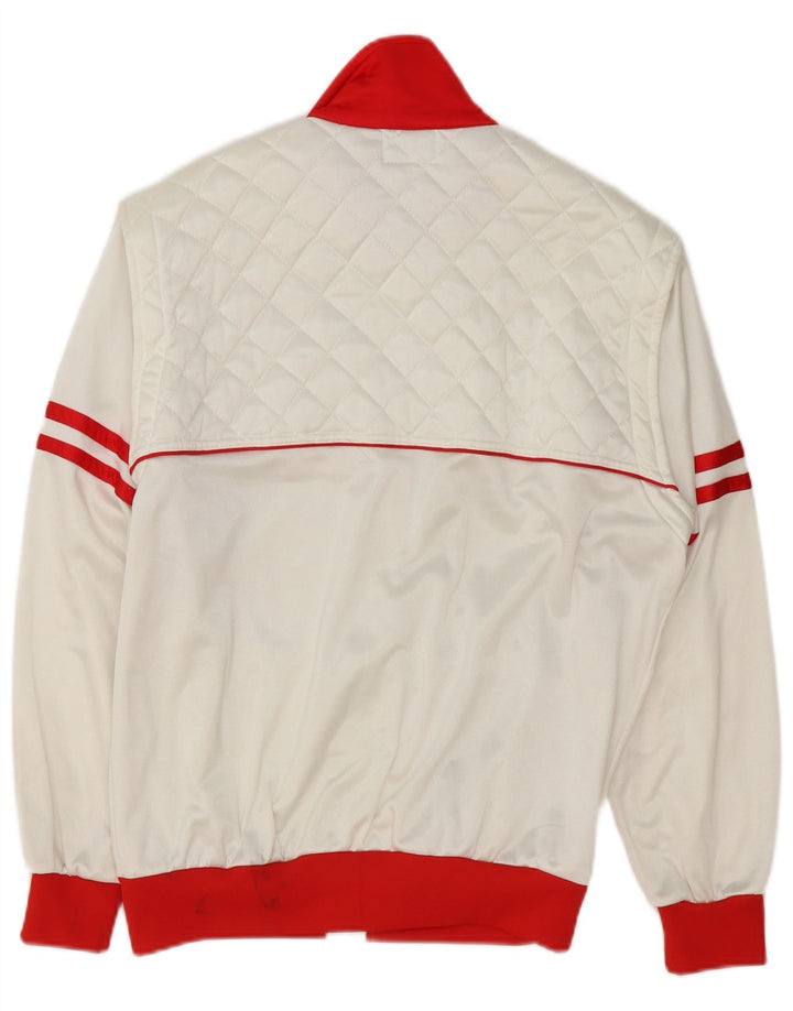 Giacca da ginnastica vintage da uomo con grafica IT 48 Colorblock bianco medio