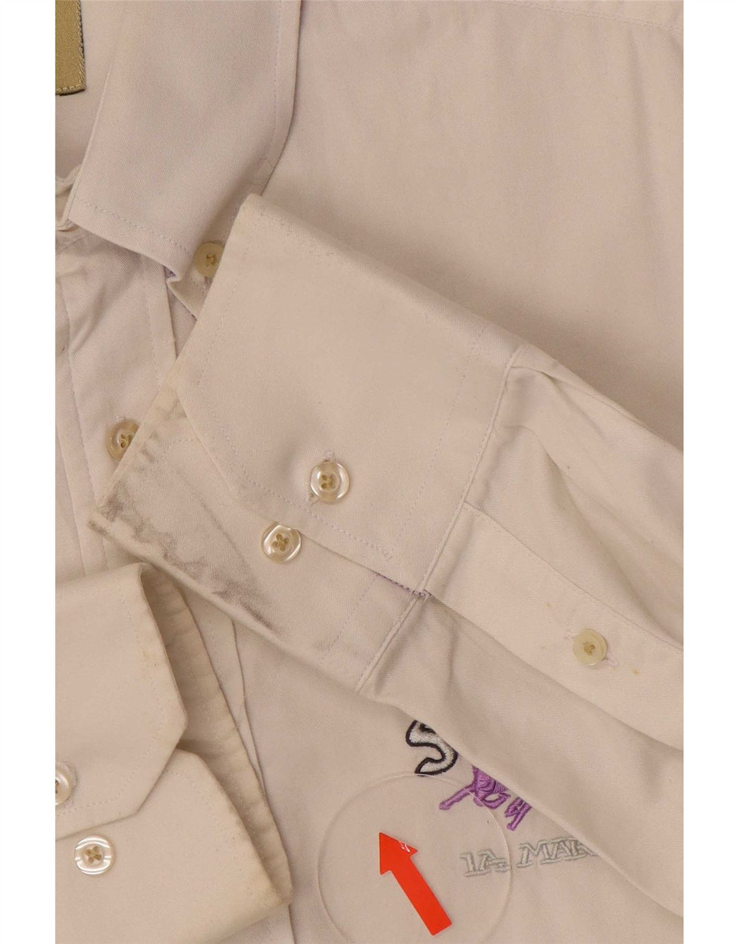 Camicia grafica da uomo La Martina grande cotone bianco