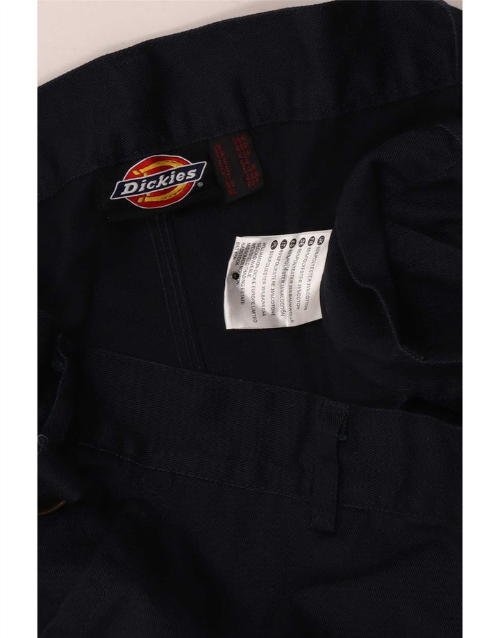 Pantaloni cargo dritti da uomo Dickies W38 L30 poliestere blu navy