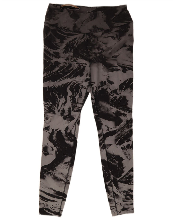 Leggings Dri Fit da donna NIKE UK 14 Large Grigio Tie Dye Nylon