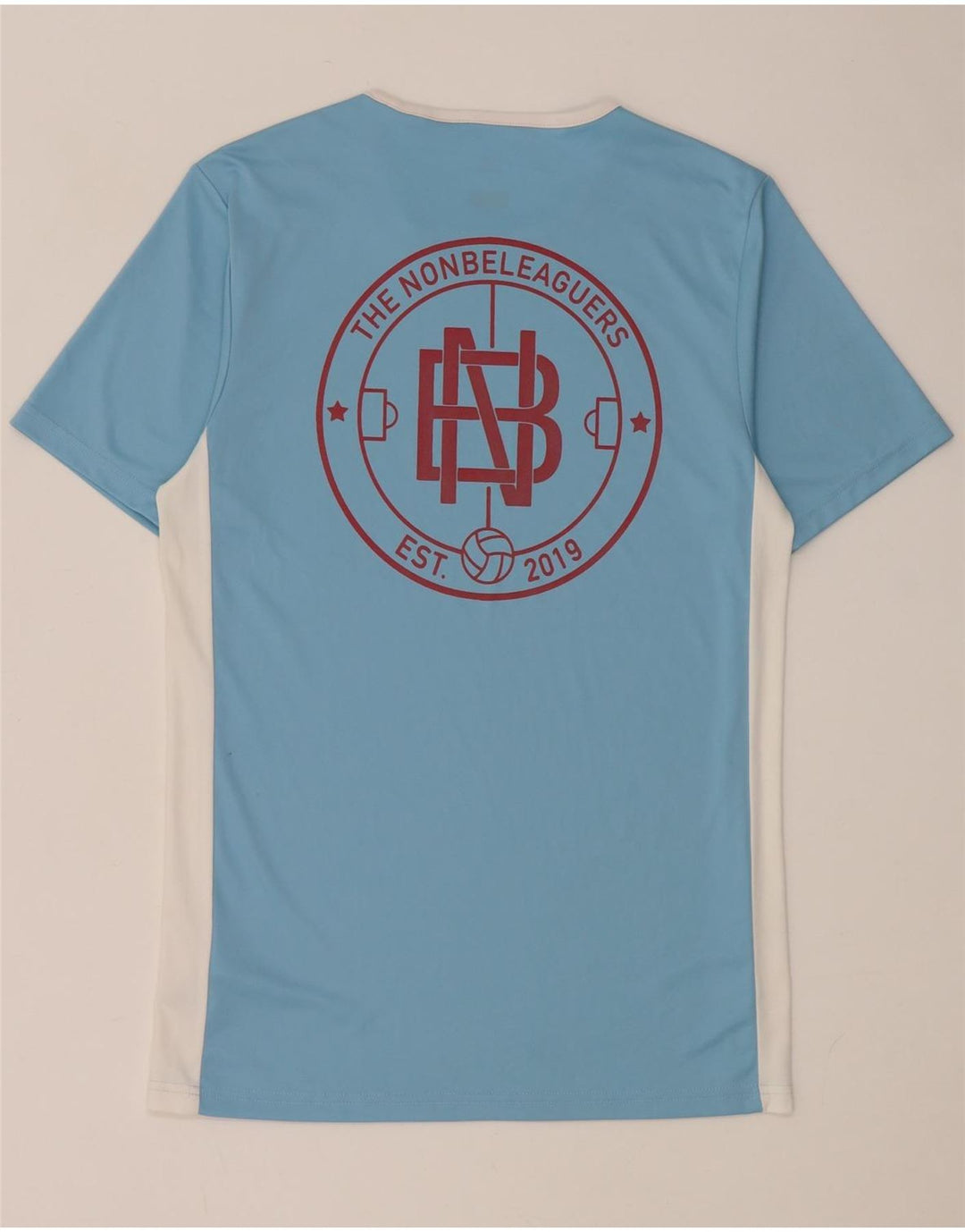 T-shirt grafica Adidas da uomo Climalite Top piccolo in poliestere color block blu