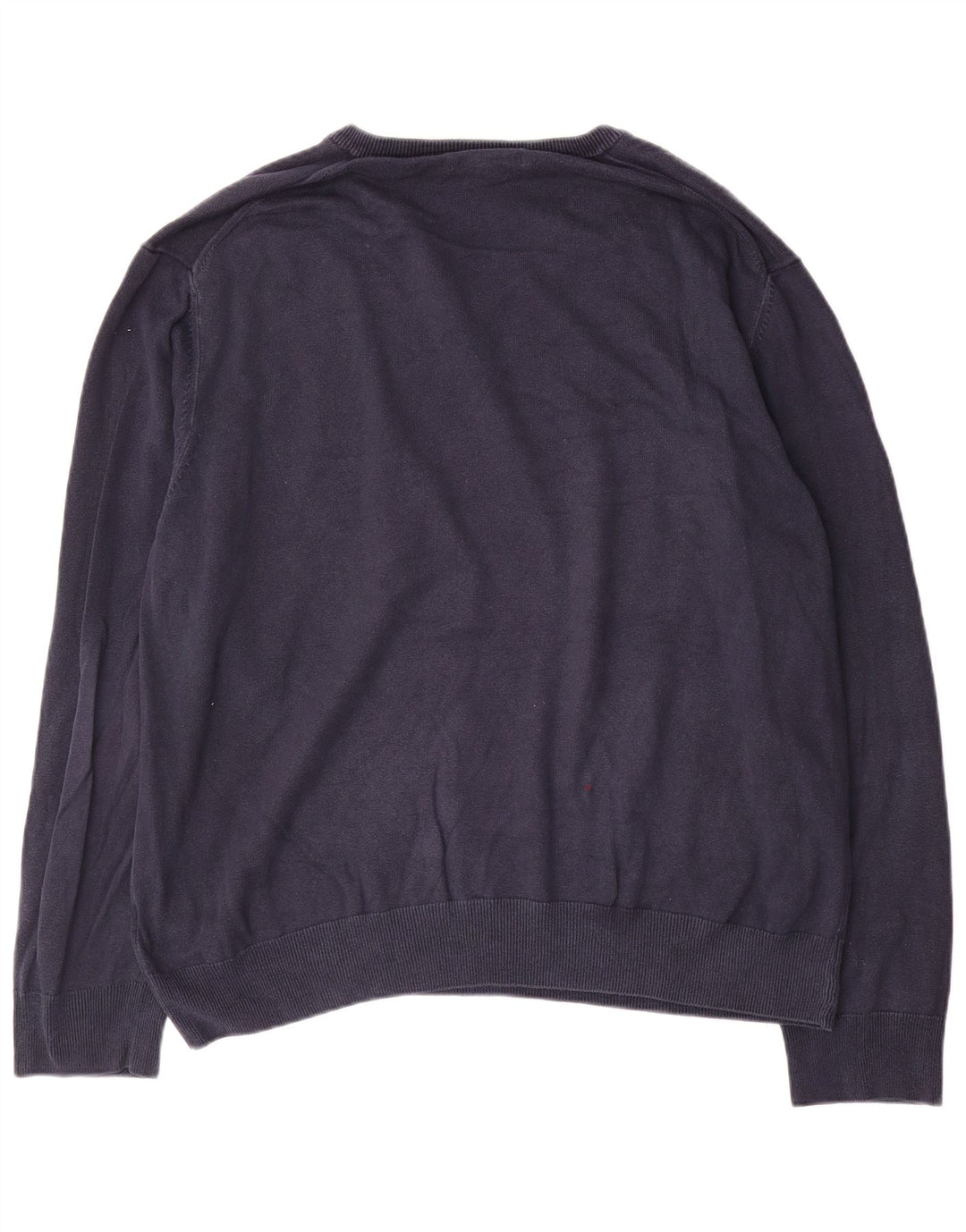 Maglione maglione con scollo a V da uomo Marks & Spencer 2XL cotone blu navy