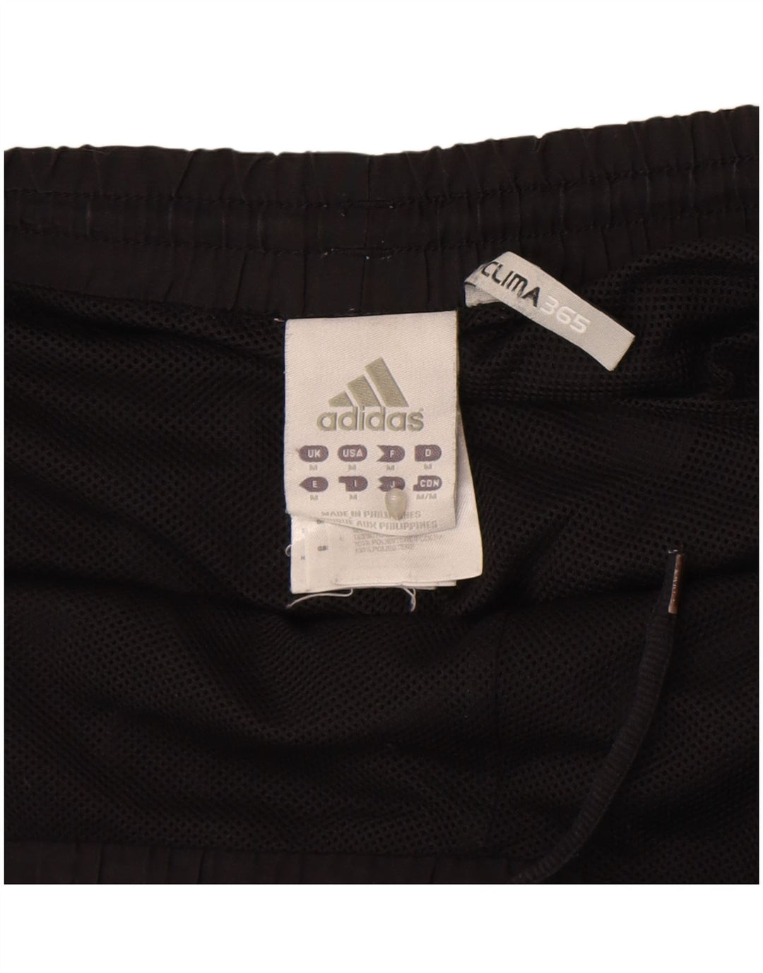 Pantaloncini sportivi Adidas Clima 365 da uomo, poliestere color block medio nero