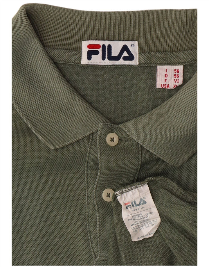 Polo Uomo Fila IT 56 XL Cotone Verde