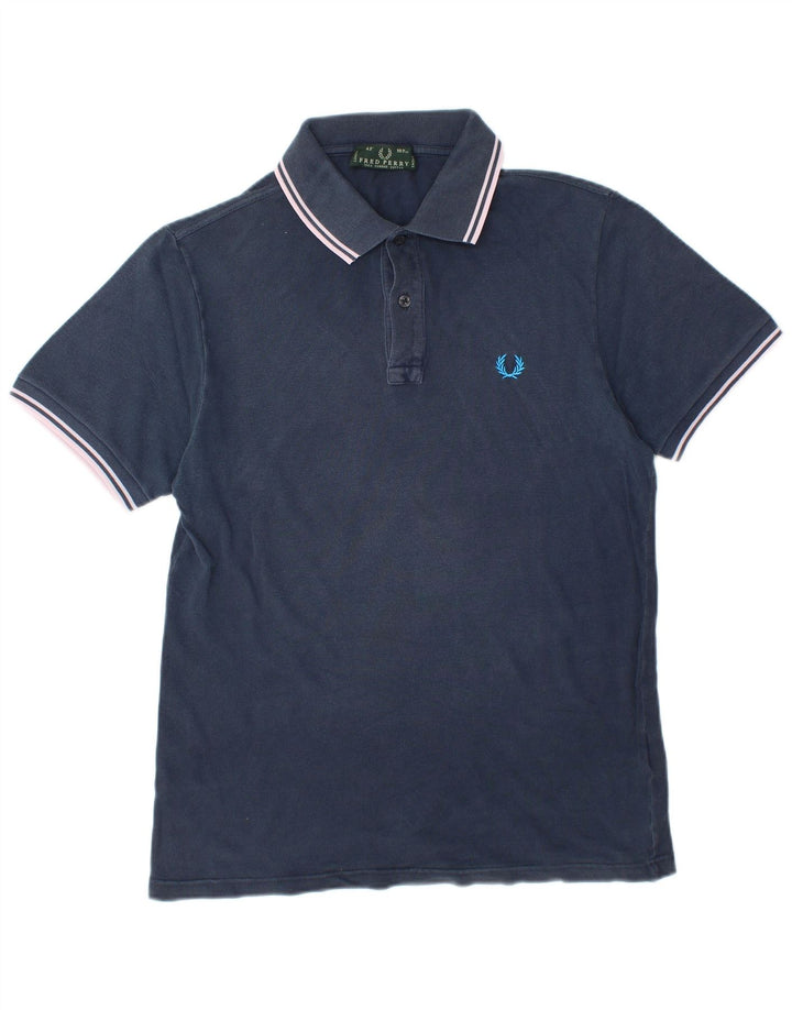 Polo da uomo FRED PERRY in cotone blu navy medio